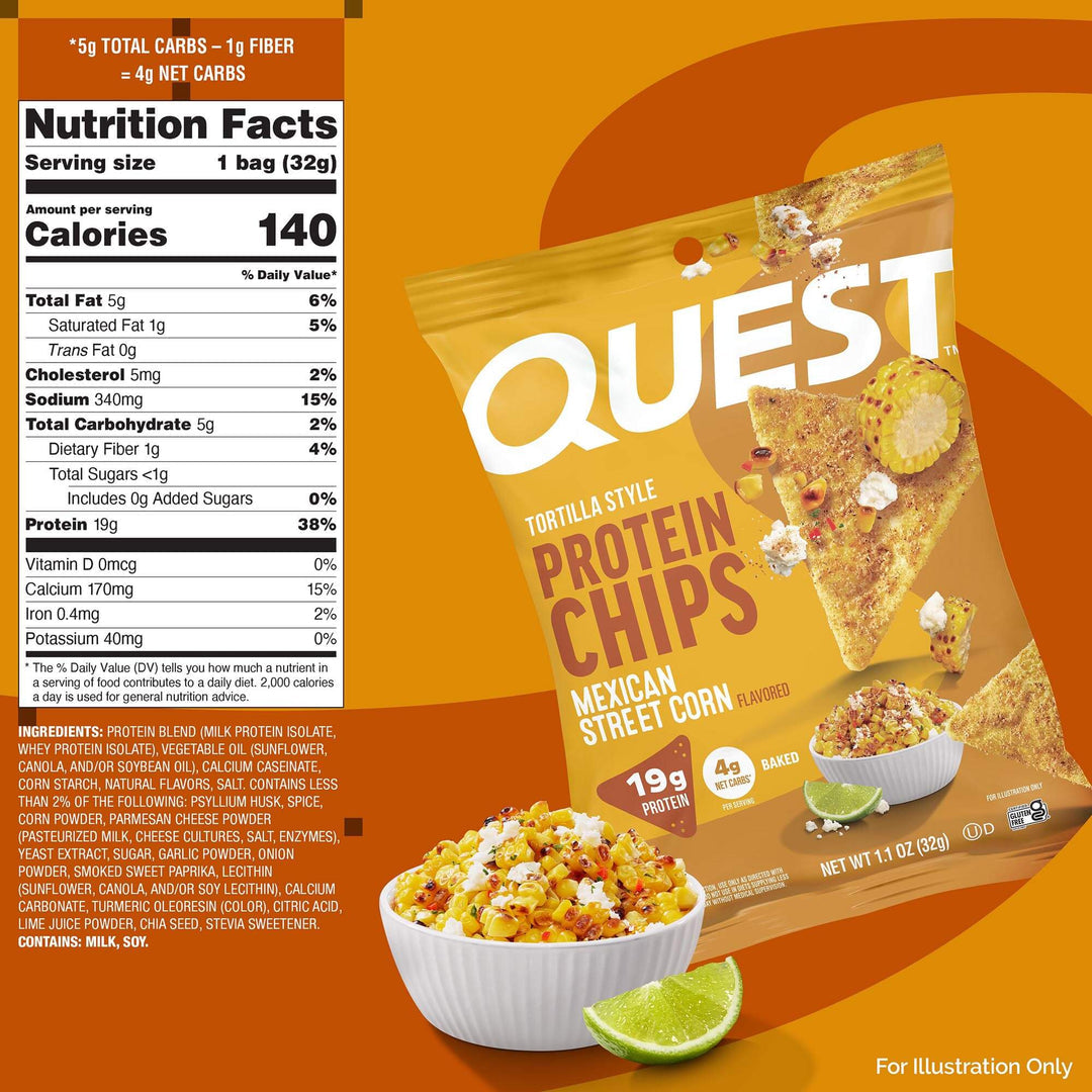 Quest Nutrition - Tortilla Style Protein Chips - Box 8