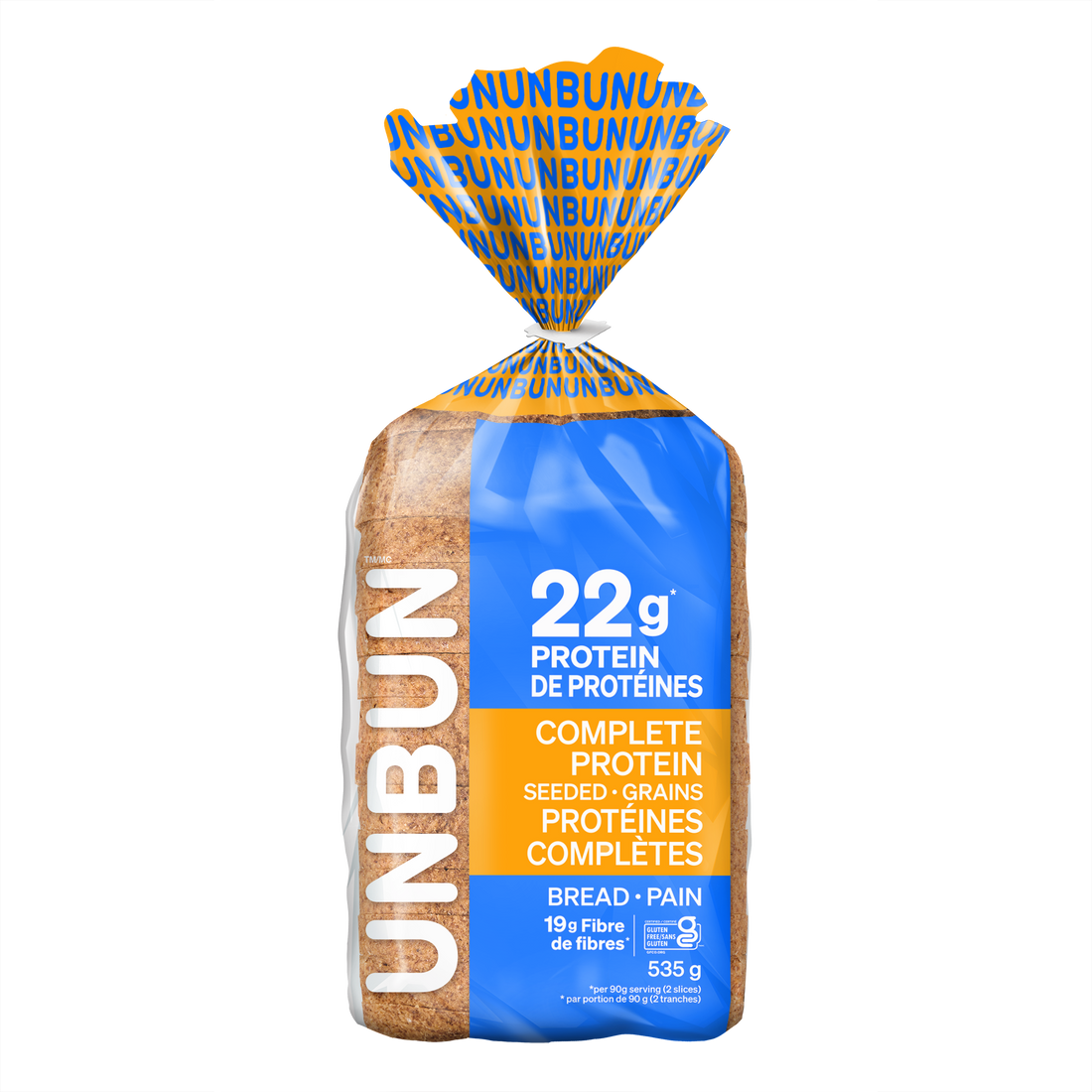 Unbun Foods - Pain complet aux graines et protéines - 535 g
