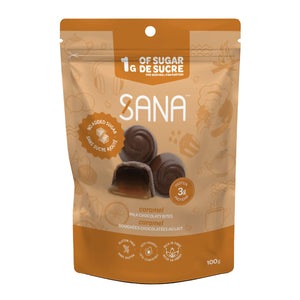 Sana - Bouchées chocolatées sans sucre ajouté - 100 g