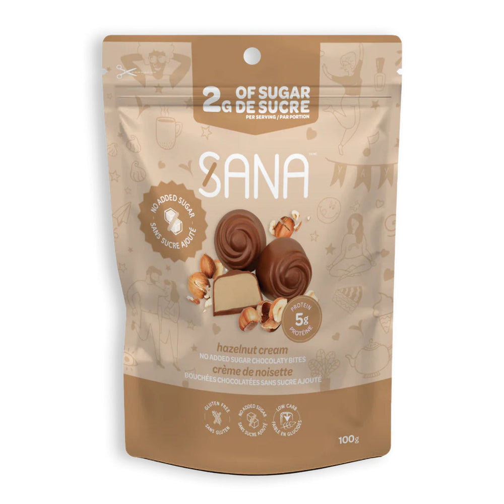 Sana - Bouchées chocolatées sans sucre ajouté - 100 g