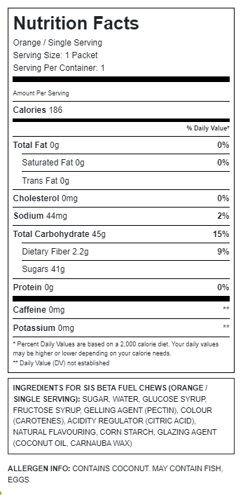 SIS - Beta Fuel Energy Chew - 60g