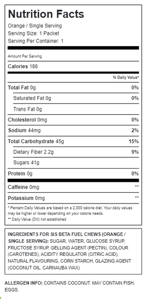 SIS - Beta Fuel Energy Chew - 60g