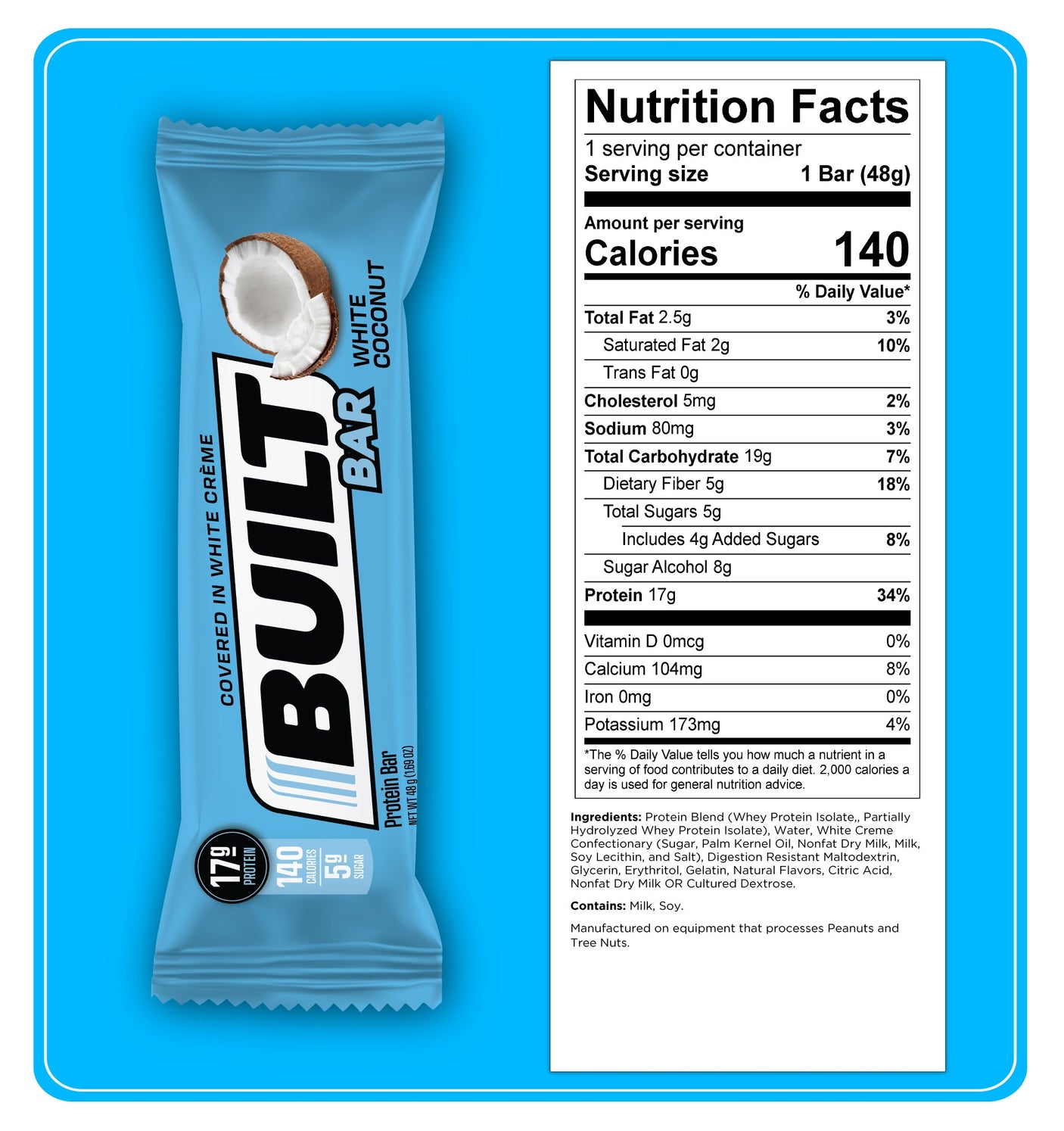 Built Protein Bar - 100% Real Chocolate - Zero Guilt 49g