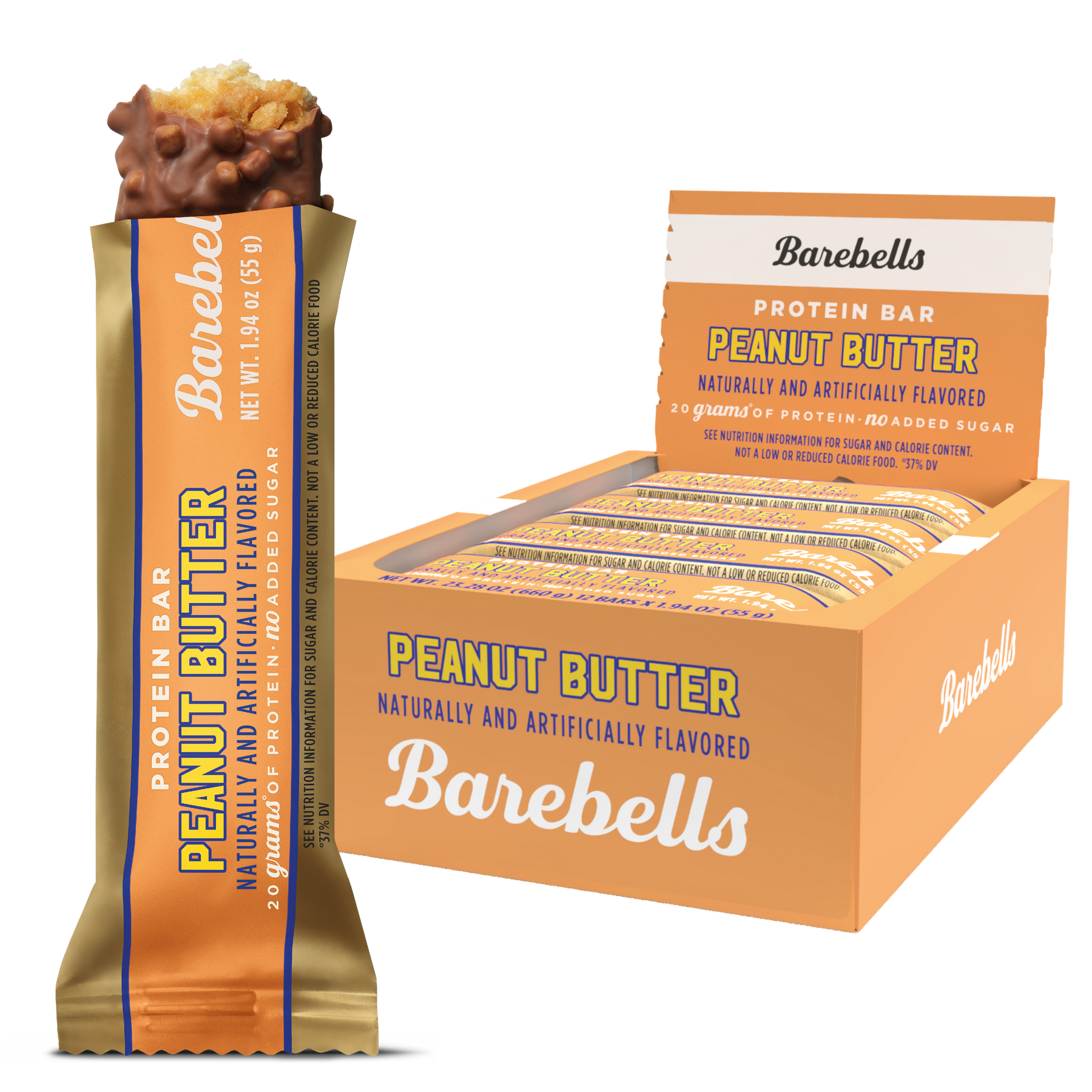 Barebells - High Protein No Sugar Added Bar - Box 12