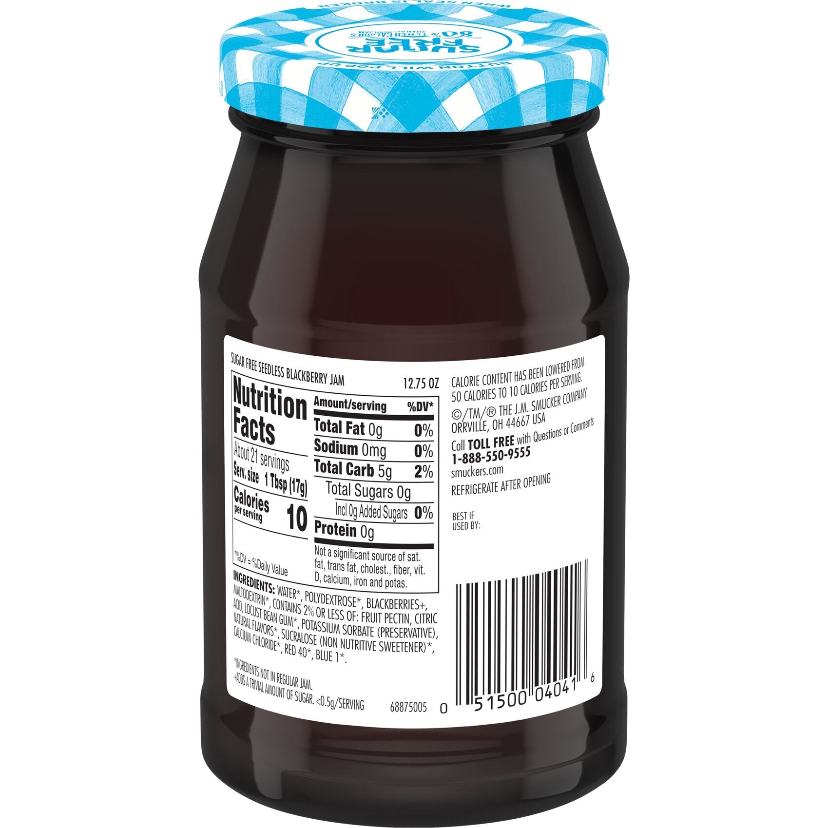 Smucker's - Sugar Free Jam - 12.75oz