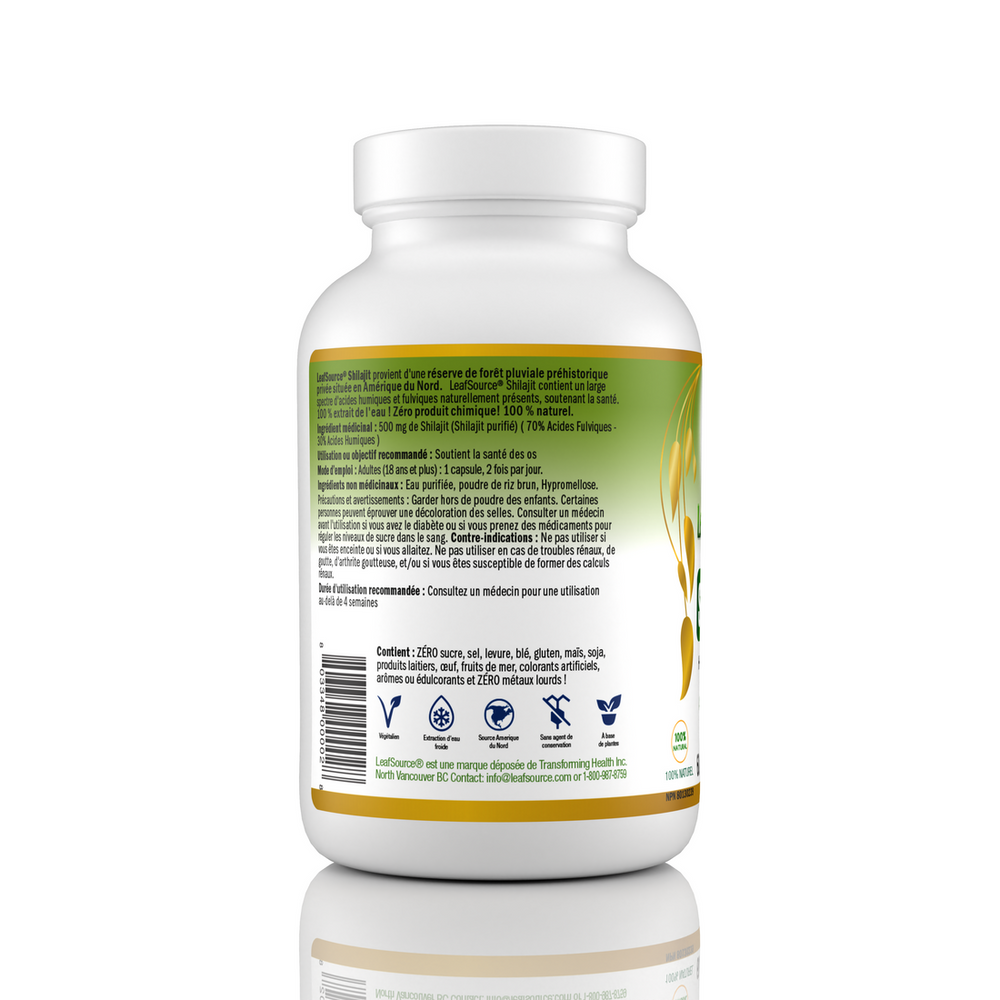 Leaf Source - Shilajit with Humic Fulvic Acid - 60 Vcaps