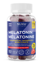 Bottle of Suku Vitamins Melatonin gummies with a white background