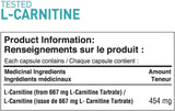 Tested Nutrition L-Carnitine 180 gélules