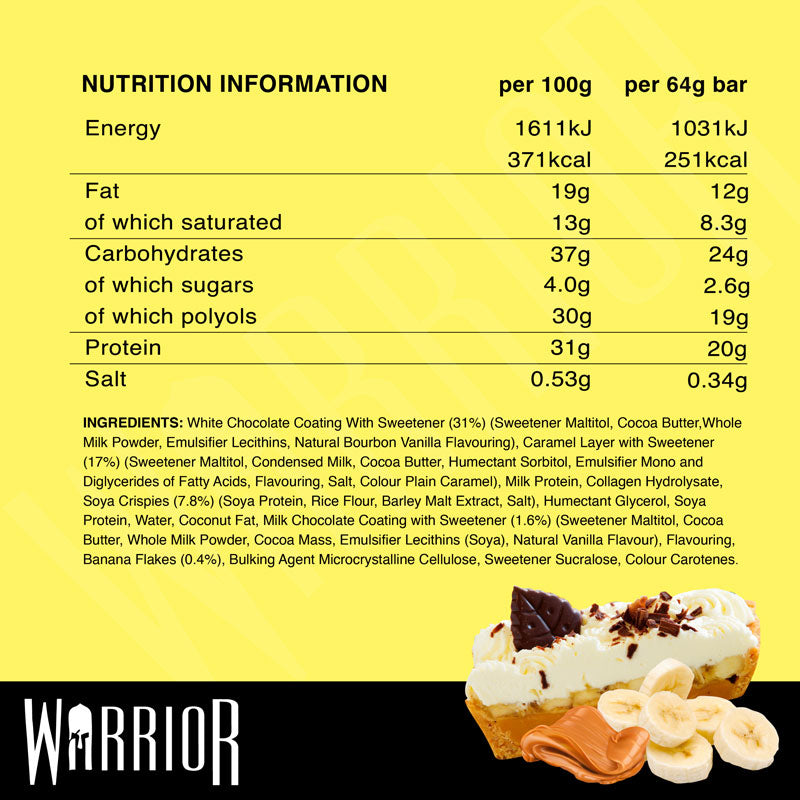 Warrior Crunch - Protein Bar 64g - Box 12