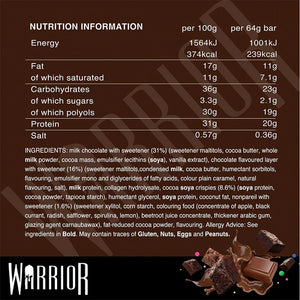 Warrior Crunch - Protein Bar 64g - Box 12