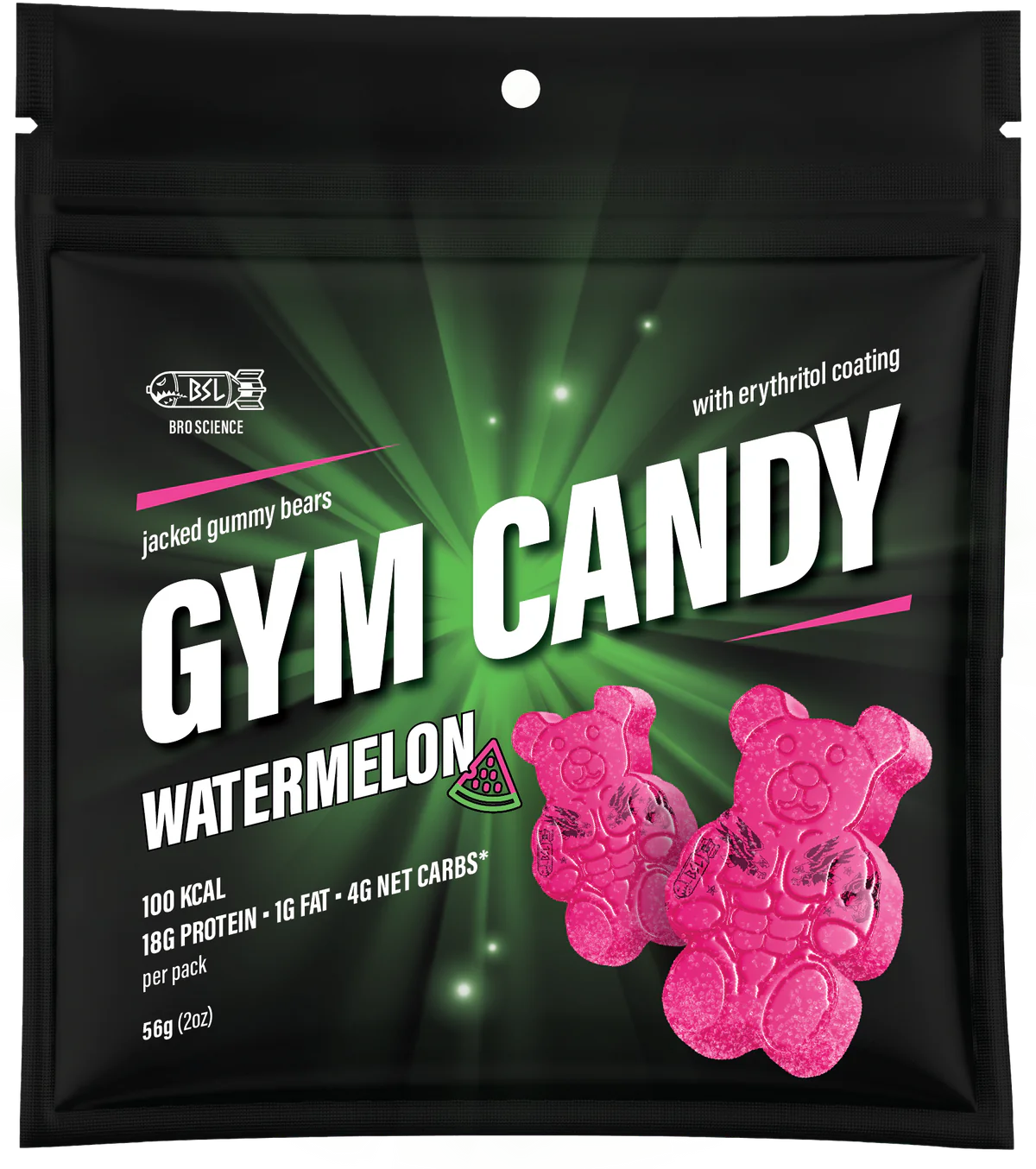 Gain Gummies - Gym Candy Protein Bears - 2oz