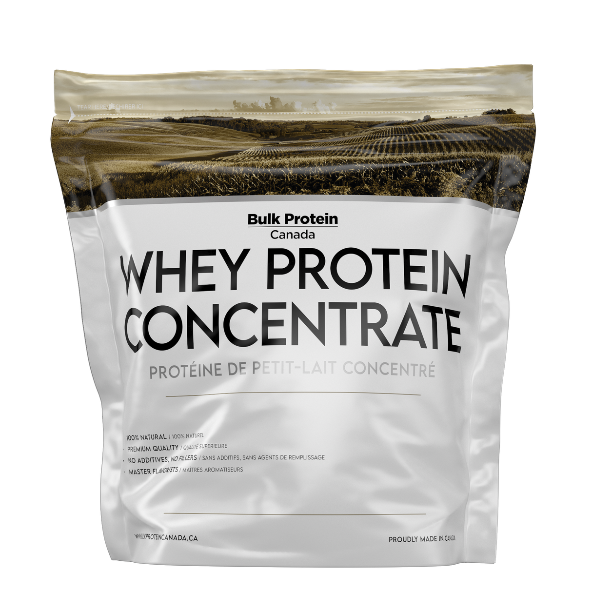 Bulk Protein Canada - Concentré de protéines de lactosérum - Poudre canadienne 100 % premium