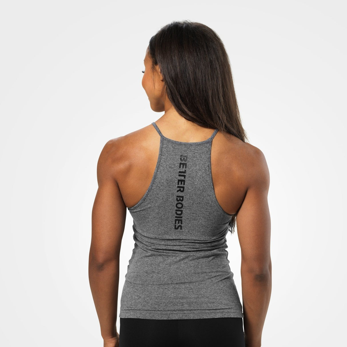 BetterBodies Performance Halter Graphite Melange