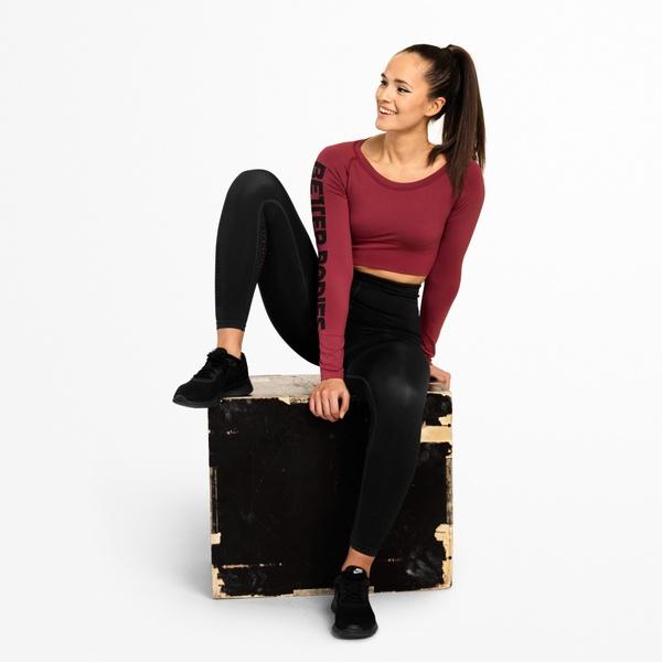 BetterBodies Bowery Cropped L/S Sangria Red