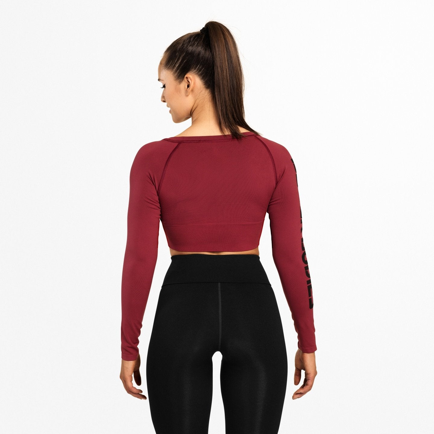 BetterBodies Bowery Cropped L/S Sangria Red