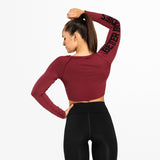 BetterBodies Bowery Cropped L/S Sangria Red