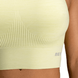 Haut côtelé sans coutures BetterBodies vert citron