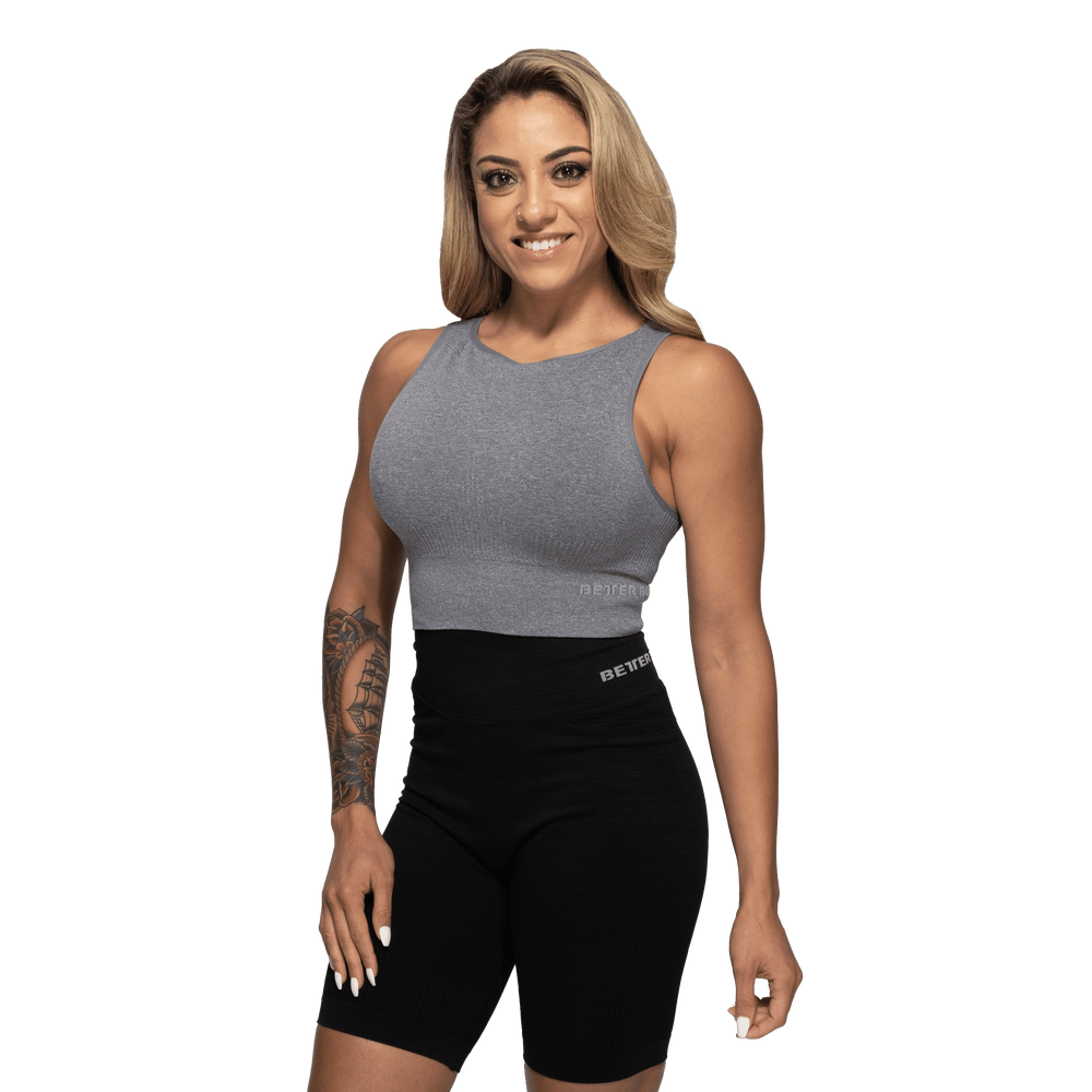 BetterBodies Rib Seamless Top Grey