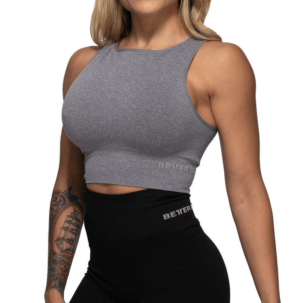 BetterBodies Rib Seamless Top Grey