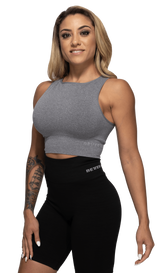 Haut côtelé sans coutures BetterBodies gris