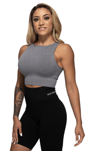 BetterBodies Rib Seamless Top Grey