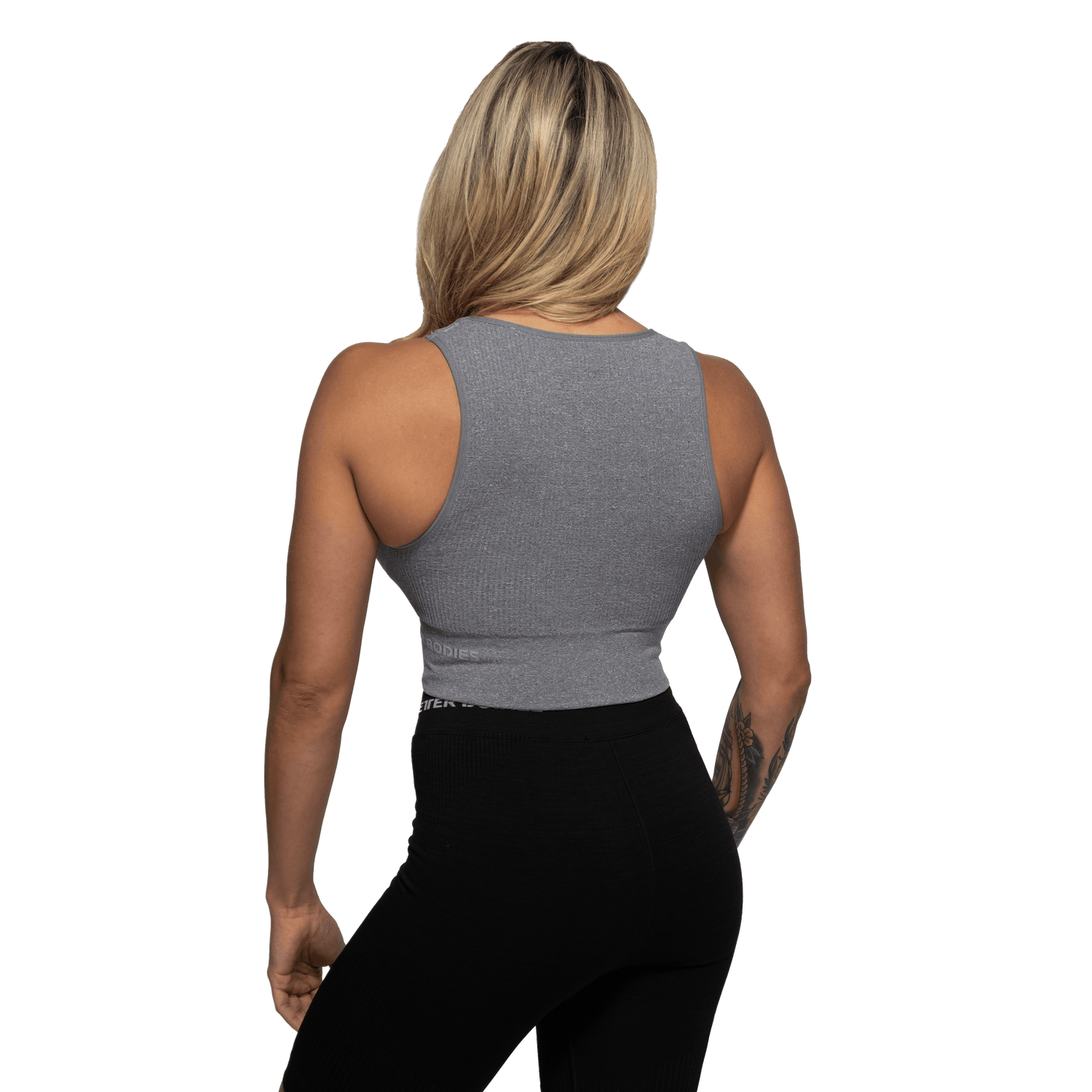 Haut côtelé sans coutures BetterBodies gris