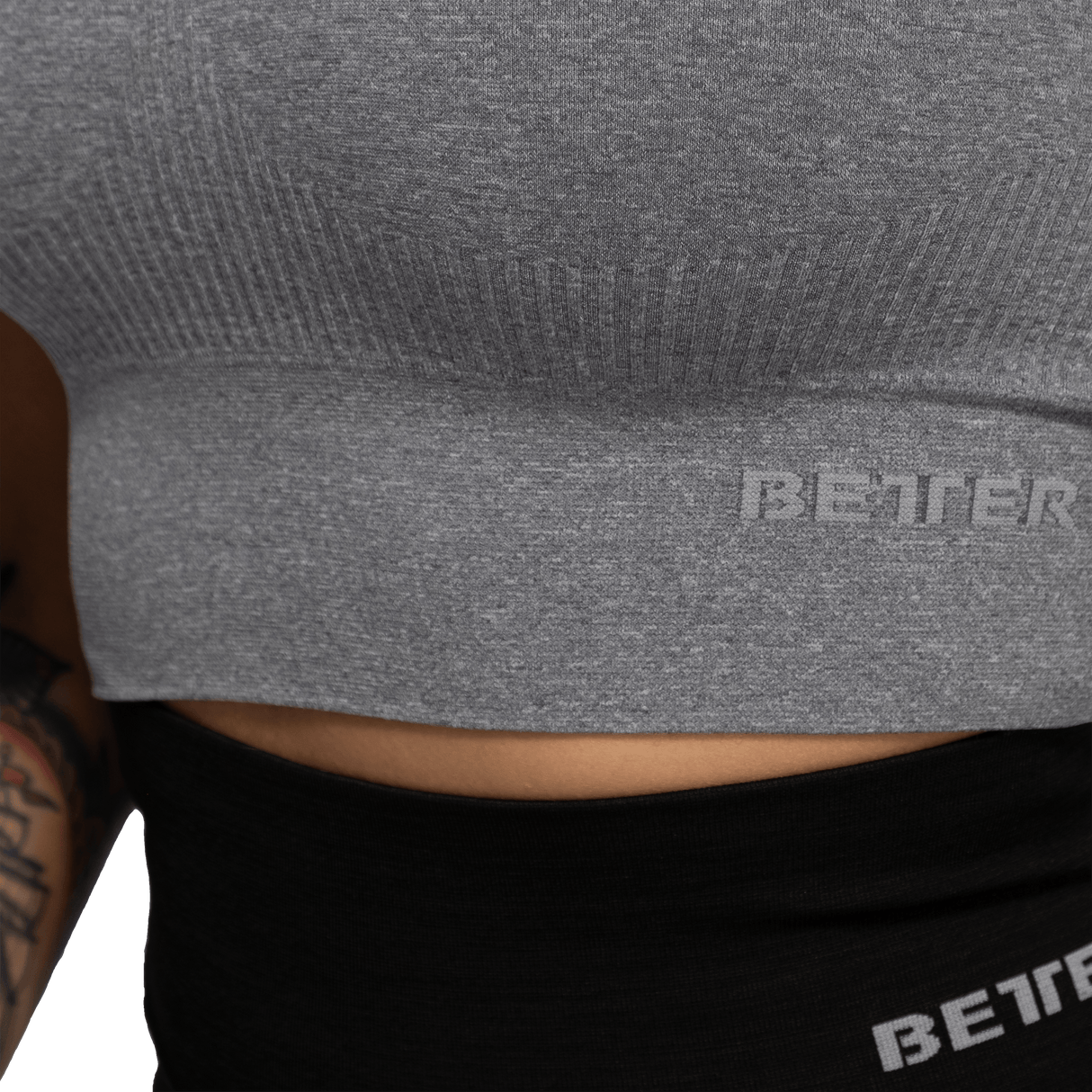 BetterBodies Rib Seamless Top Grey