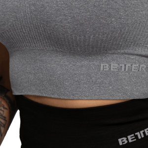 BetterBodies Rib Seamless Top Grey