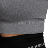 Haut côtelé sans coutures BetterBodies gris