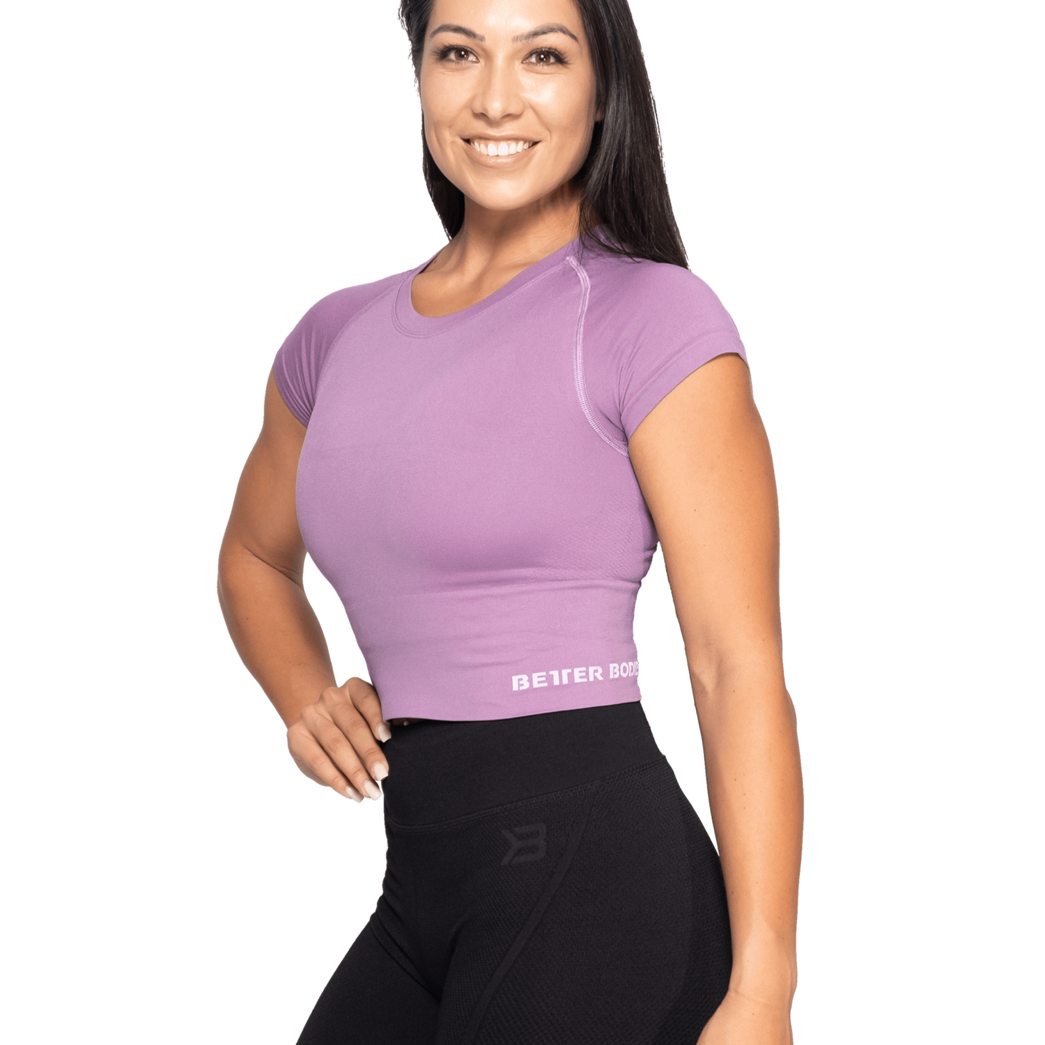 BetterBodies Astoria Seamless Tee Strong Purple