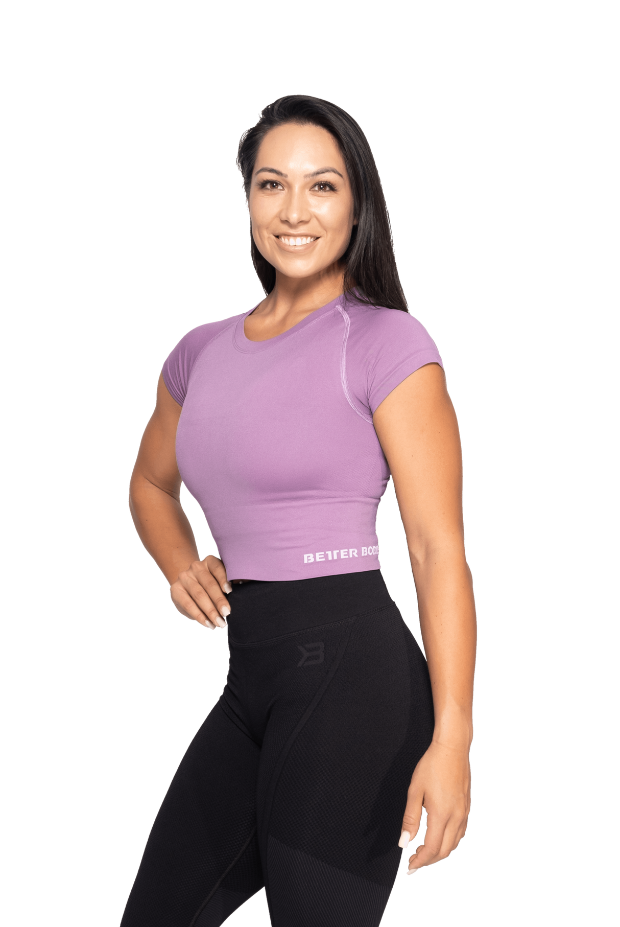 BetterBodies Astoria Seamless Tee Strong Purple