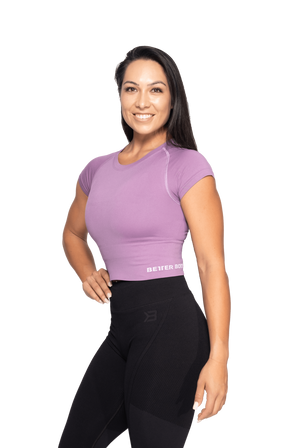 BetterBodies Astoria Seamless Tee Strong Purple