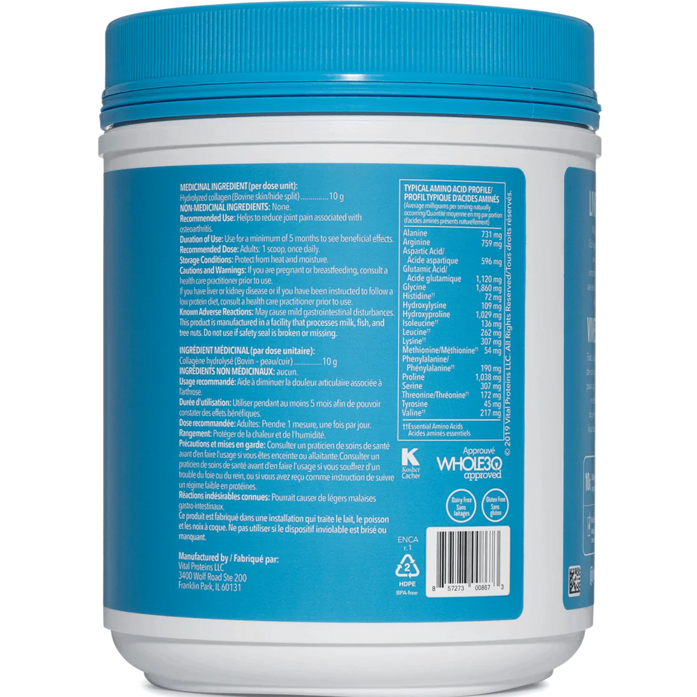 Vital Proteins - Bovine Collagen Peptides - 567g Unflavored