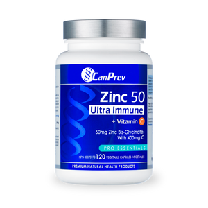 CanPrev - Zinc 50 Ultra Immune + Vitamin C - 120Vcaps