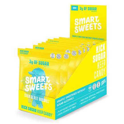 Bonbons Smart Sweets à base de plantes 50 g (paquets de 12)