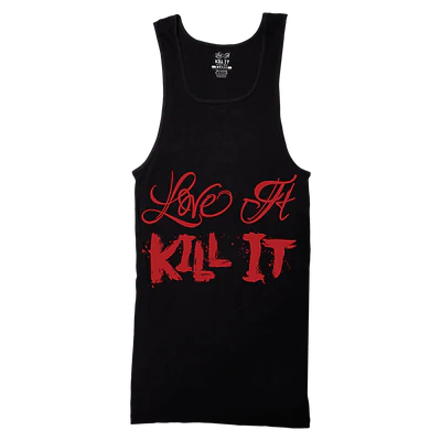 5% Nutrition - Love It Kill It Ribbed Tank Top - Black