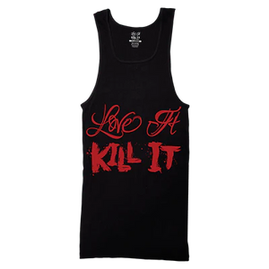 Débardeur côtelé 5% Nutrition - Love It Kill It - Noir