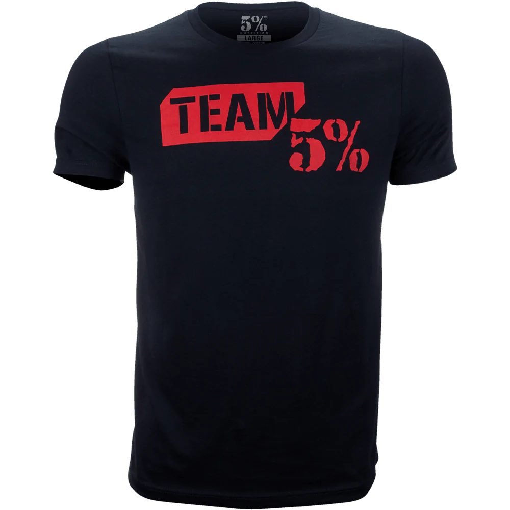 5% Nutrition - T-shirt Team 5% - Noir