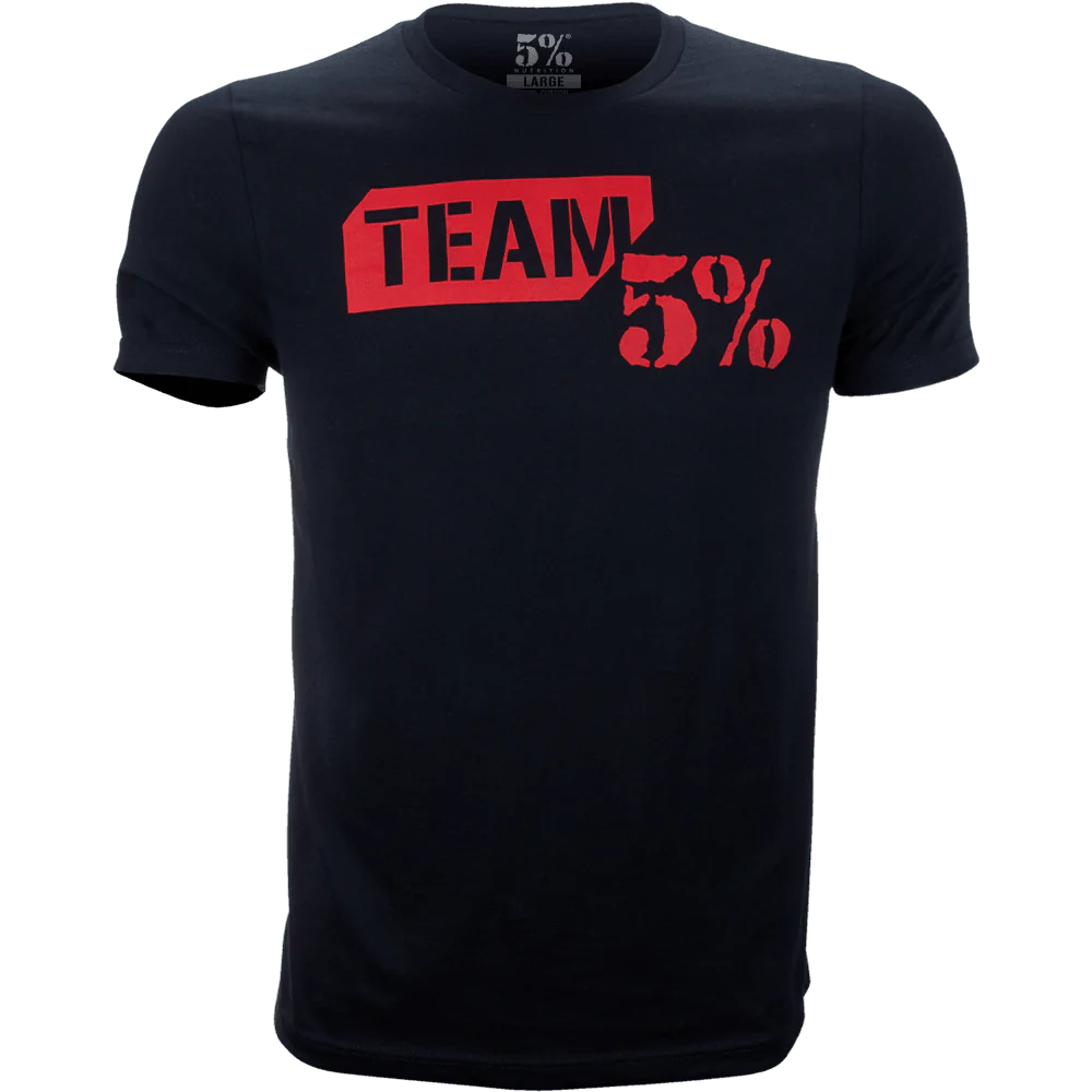 5% Nutrition - Team 5% T-Shirt - Black