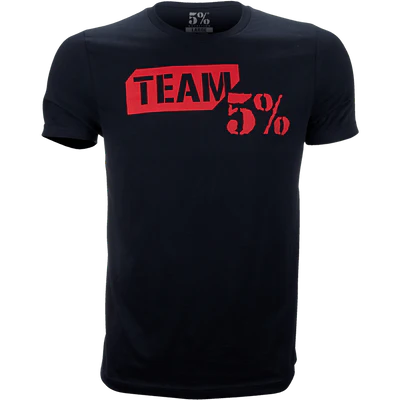 5% Nutrition - T-shirt Team 5% - Noir