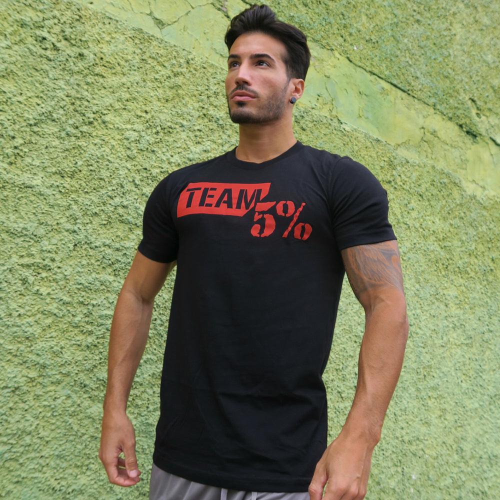 5% Nutrition - T-shirt Team 5% - Noir