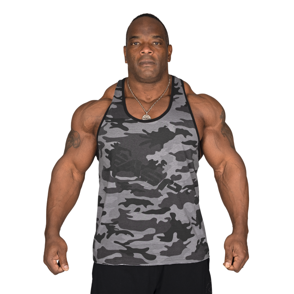 Gasp Vintage T-Back Grey Camo