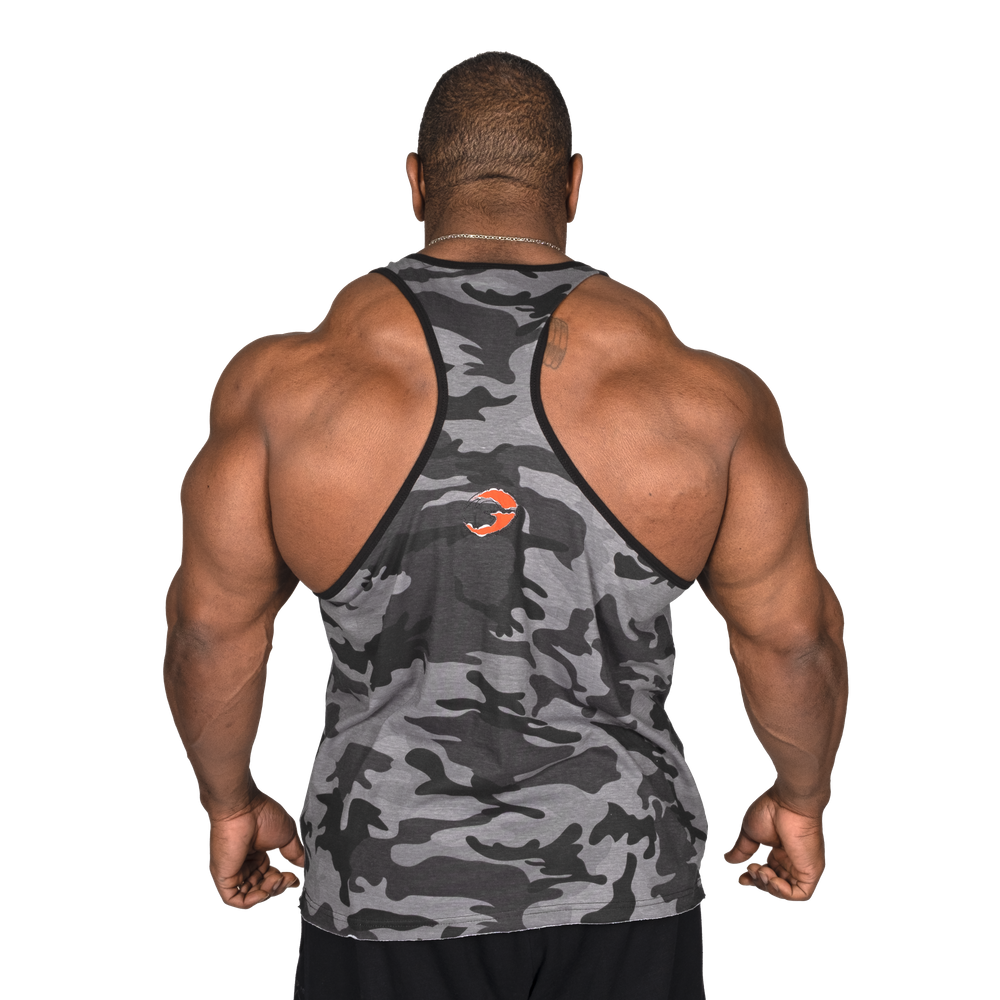 Gasp Vintage T-Back Grey Camo