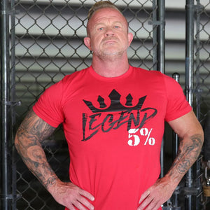 5% Nutrition - Legends Graphic T-Shirt - Red