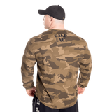 Pull thermique de sport Gasp, motif camouflage vert