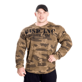 Pull thermique de sport Gasp, motif camouflage vert