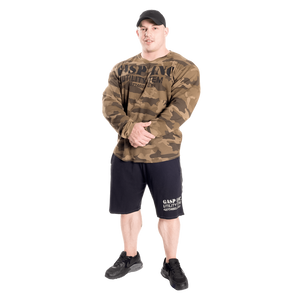 Pull thermique de sport Gasp, motif camouflage vert