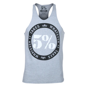 5% Nutrition - Whatever it takes Stringer - Grey
