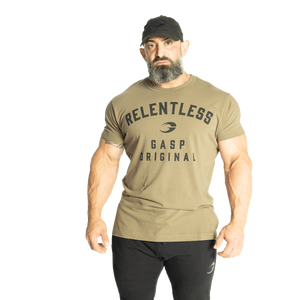 Gasp Relentless Skull Tee Washed Green