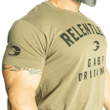 Gasp Relentless Skull Tee Washed Green